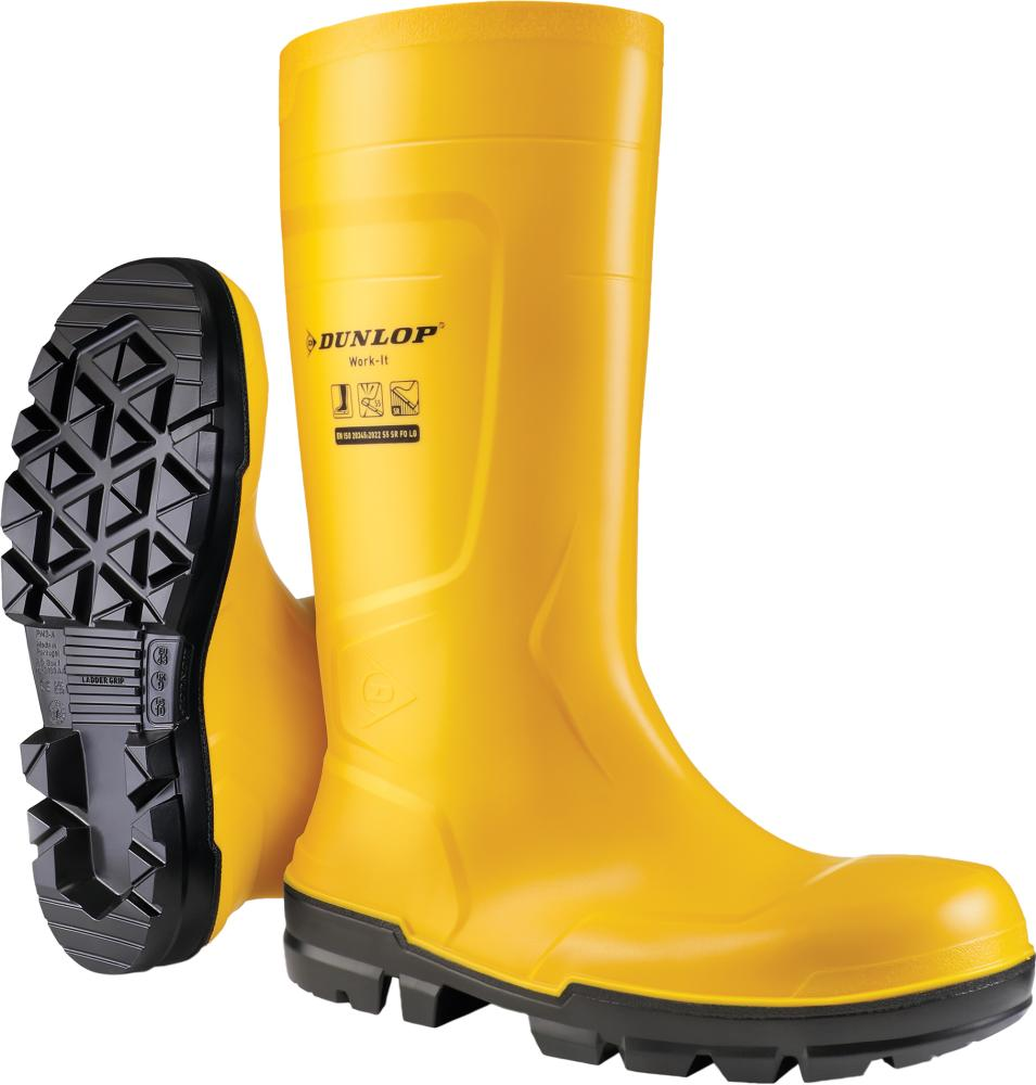 Dunlop PVC Sicherheitsstiefel Bau S5 | gelb